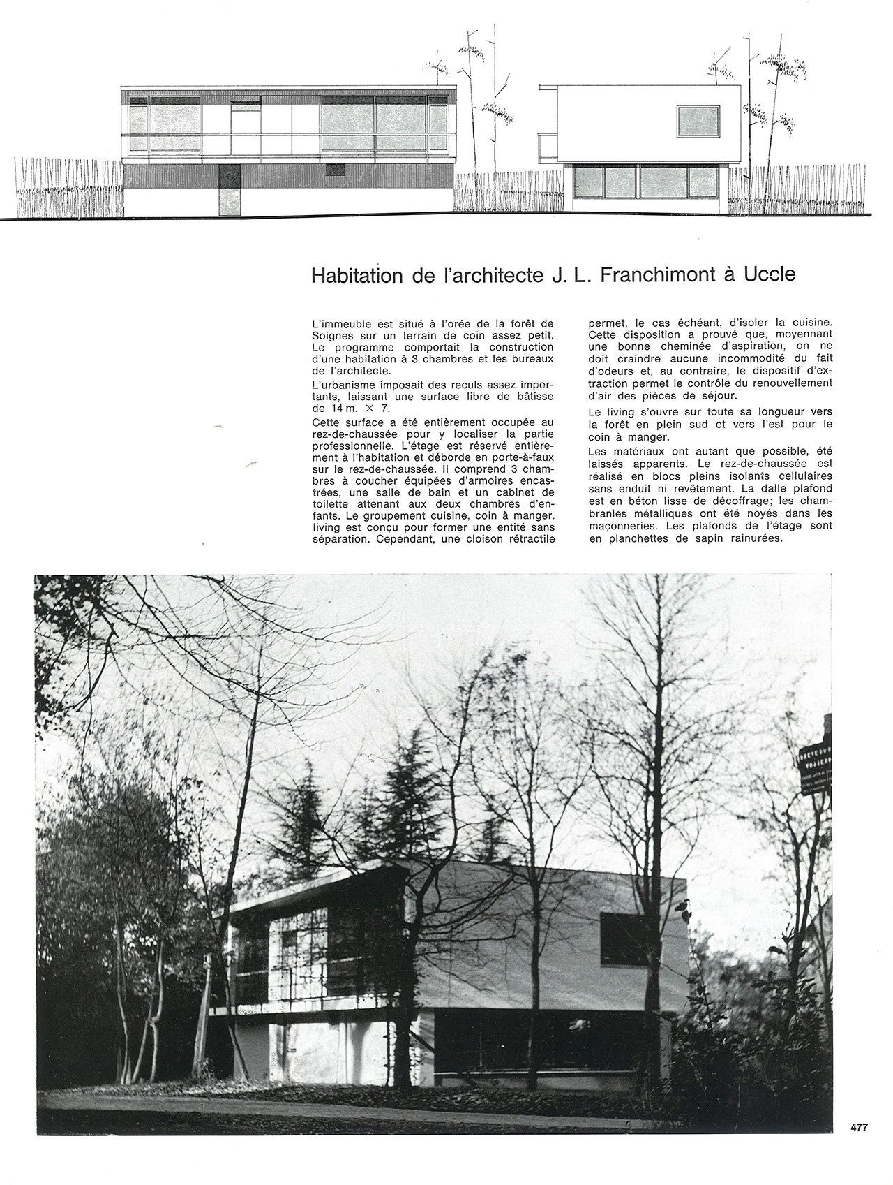 Habitation de l’architecte J. L. Franchimont à Uccle
